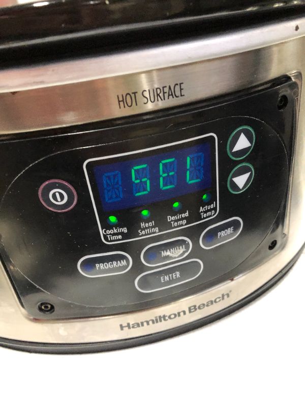 Photo 5 of Hamilton Beach 33969 t Digital 6 Qt Programmable Slow Cooker Crockpot Only (missing accessories)
