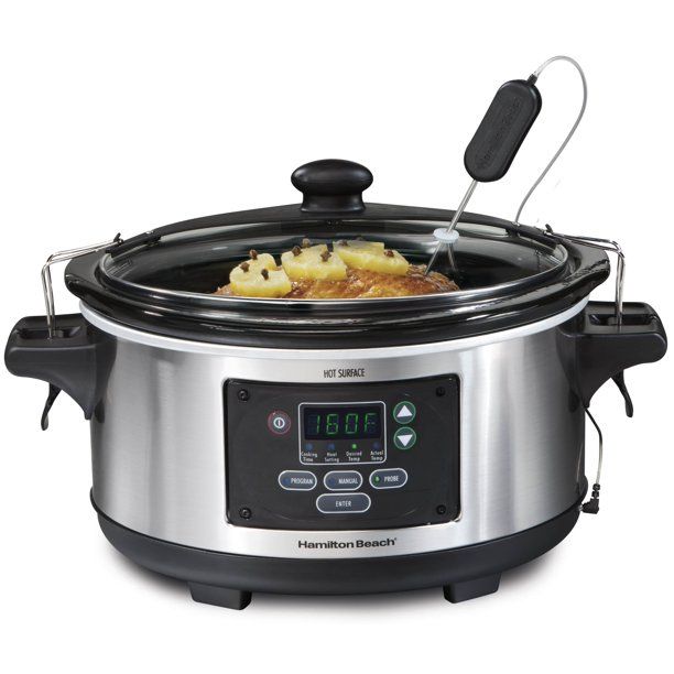 Photo 1 of Hamilton Beach 33969 t Digital 6 Qt Programmable Slow Cooker Crockpot Only (missing accessories) ---parts only 
