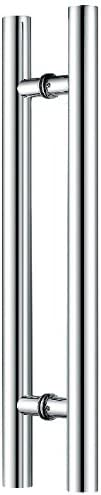 Photo 1 of Canzak 48 inch Brushed Stainless Steel Pull Push Door Handles, Interior or Exterior, Contemporary, Modern
