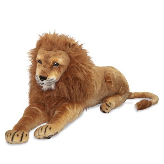 Photo 1 of Melissa & Doug Giant Lion - Lifelike Stuffed Animal