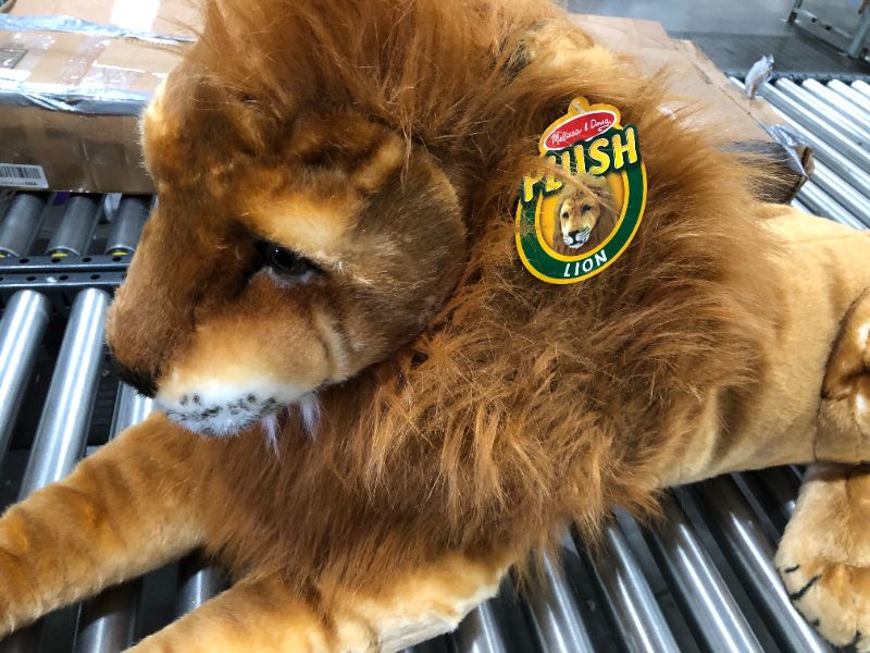 Photo 2 of Melissa & Doug Giant Lion - Lifelike Stuffed Animal