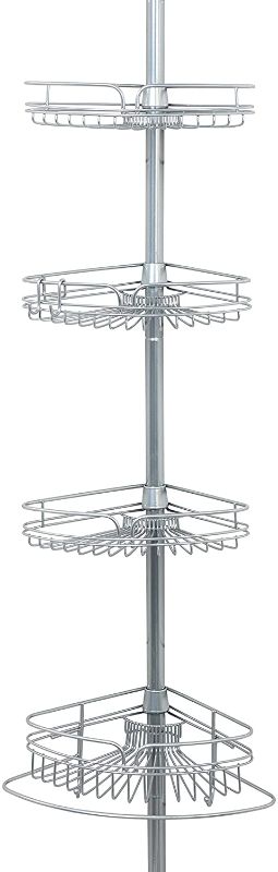 Photo 1 of Zenna Home 2161PC Shower Tension Pole Caddy, Satin Chrome
