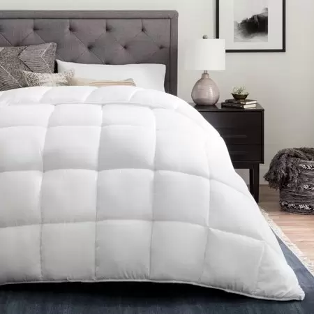 Photo 1 of All-Season White Down Alternative King Size Quilted Comforter