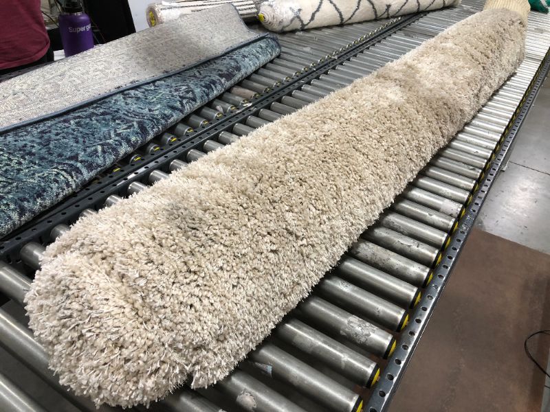 Photo 1 of 7'x10' Solid Eyelash Woven Shag Rug Tan - Project 62