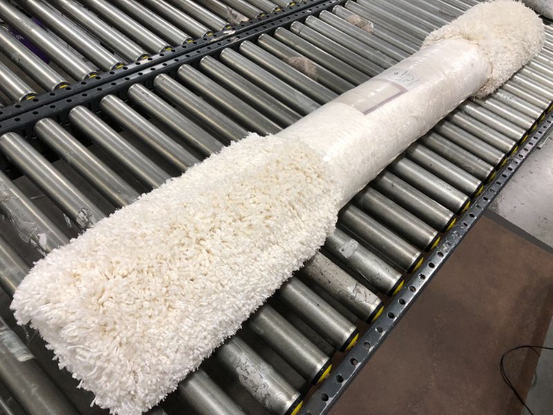 Photo 1 of 5'1"x6'9" Solid Eyelash Woven Shag Rug Cream - Project 62