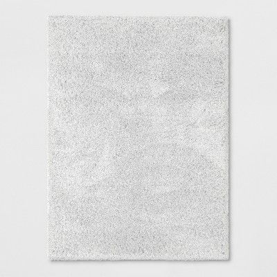 Photo 1 of 5'1"x6'9" Solid Eyelash Woven Shag Rug Cream - Project 62