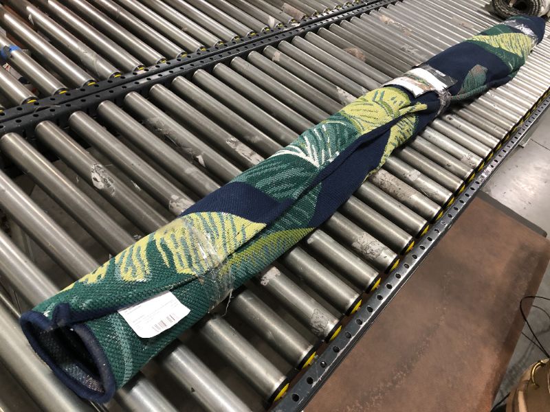 Photo 1 of 7' X 10' Outdoor Rug Banana Leaf - Threshold 