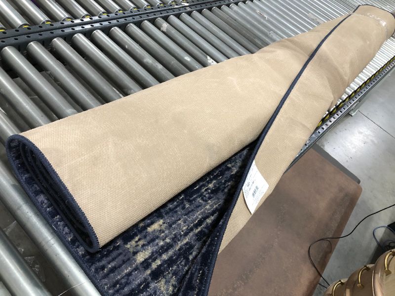 Photo 1 of 7'x10' Vintage Tufted Distressed Area Rug Indigo