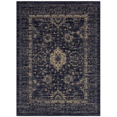 Photo 1 of 7'x10' Vintage Tufted Distressed Area Rug Indigo