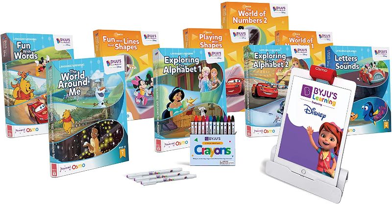 Photo 1 of BYJU’S Learning (featuring Disney), Pre-K Premium Kit - Preschool-Ages 3-5-Featuring Disney & Pixar Characters-Learn Numbers, Letters, Shapes & Colors-Powered by Osmo-Works with iPad