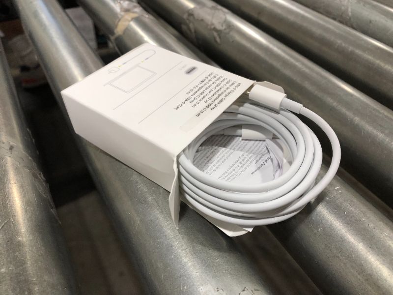 Photo 2 of Apple - 6.6' USB-C Charge Cable - White
