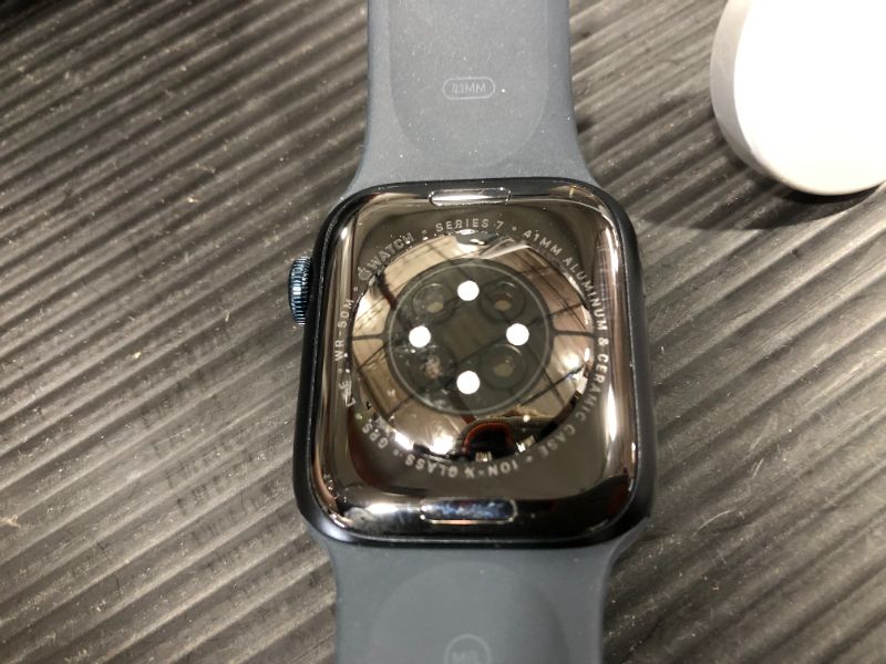 Photo 3 of PARTS ONLY---*-*-Apple Watch Series 7 (GPS) 41mm Midnight Aluminum Case - Midnight-***-ITEM IS LOCKED WITH PASSCODE**
