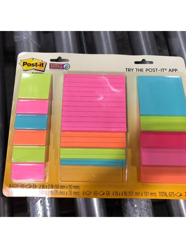 Photo 2 of Post-It Super Sticky Notes Assorted Sizes 15/Pkg