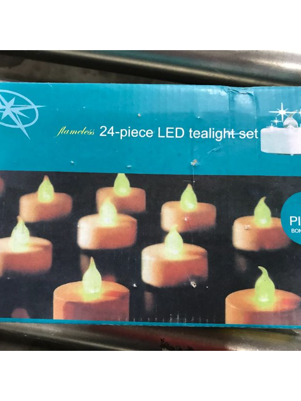 Photo 2 of 24 piece LED Flameless Tea Light Set