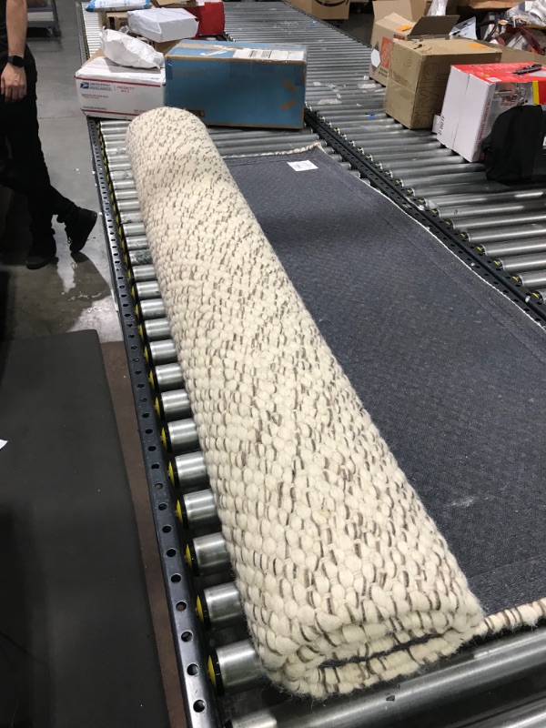 Photo 3 of 5'X7' Chunky Knit Wool Woven Rug Cream - Project 62 , Size: 5'X7', Ivory