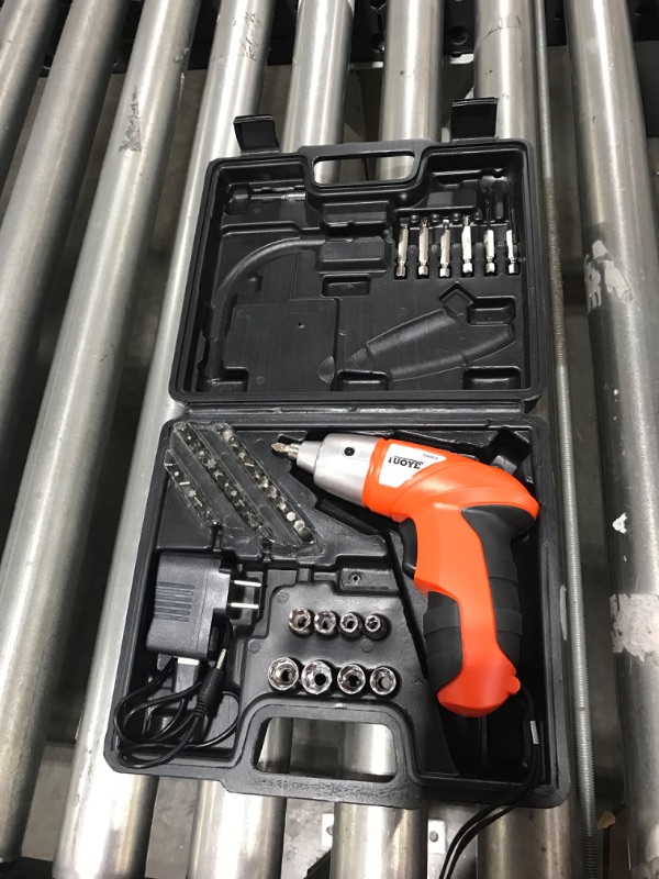 Photo 2 of 45 Pieces Cordless Drill and Rechargeable Screw Driver with LED Light