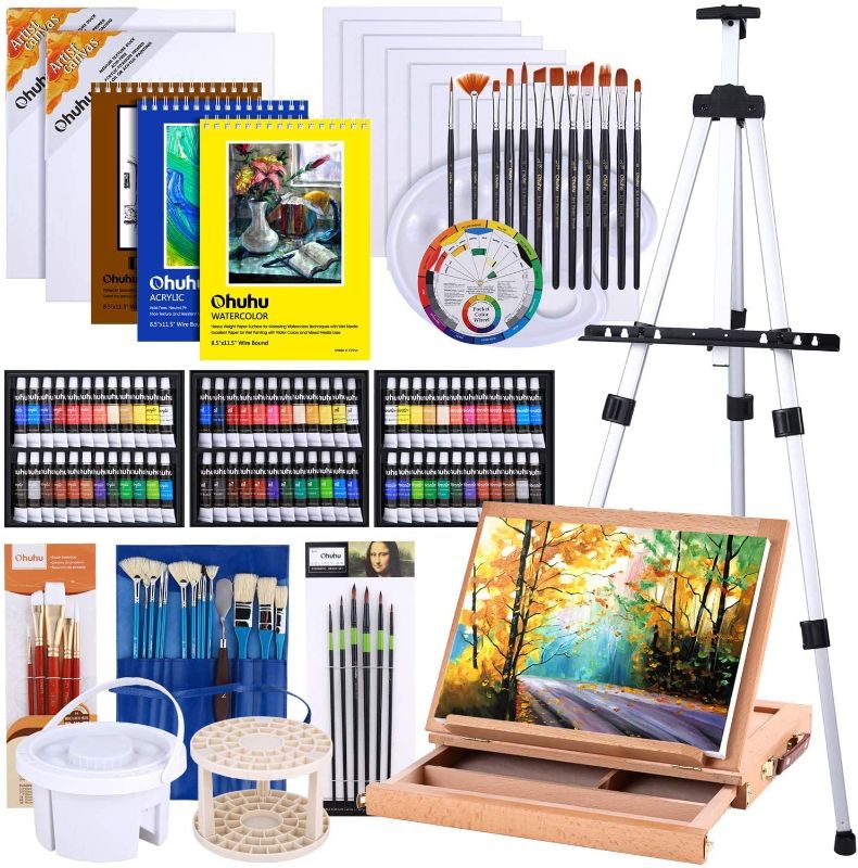 Photo 1 of Artist Painting Set, 128Pcs Artist Set 