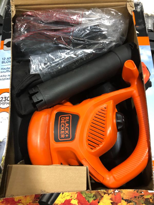 Photo 2 of  12-Amp Corded Electric 3-in-1 Handheld Leaf Blower/Vacuum/Mulcher

