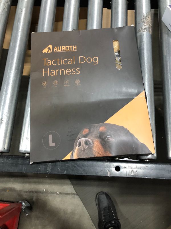 Photo 3 of Auroth Tactical Dog Harness for Small Medium Large Dogs No Pull Adjustable Pet Harness Reflective K9 Working Training Easy Control Pet Vest Military Service Dog Harnesses
