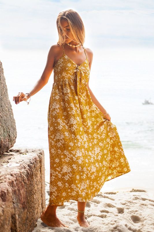 Photo 1 of Yellow Floral Dress, small
