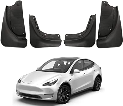 Photo 1 of BASENOR Tesla Model Y Mud Flaps Splash Guards (Set of Four) No Need to Drill Holes
