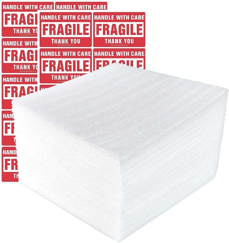 Photo 1 of 12 x 12 Inch (100-Pack) Foam Wrap Cushion Wrap Sheets for Moving Shipping Packing Supplies
2 PACK 