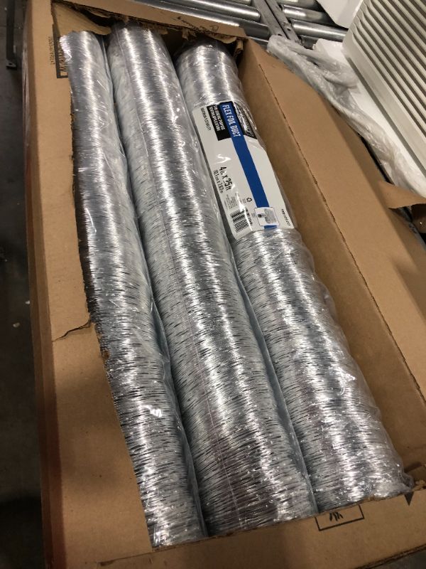 Photo 2 of 4x25 Aluminum Flex Duct 3 pack 
