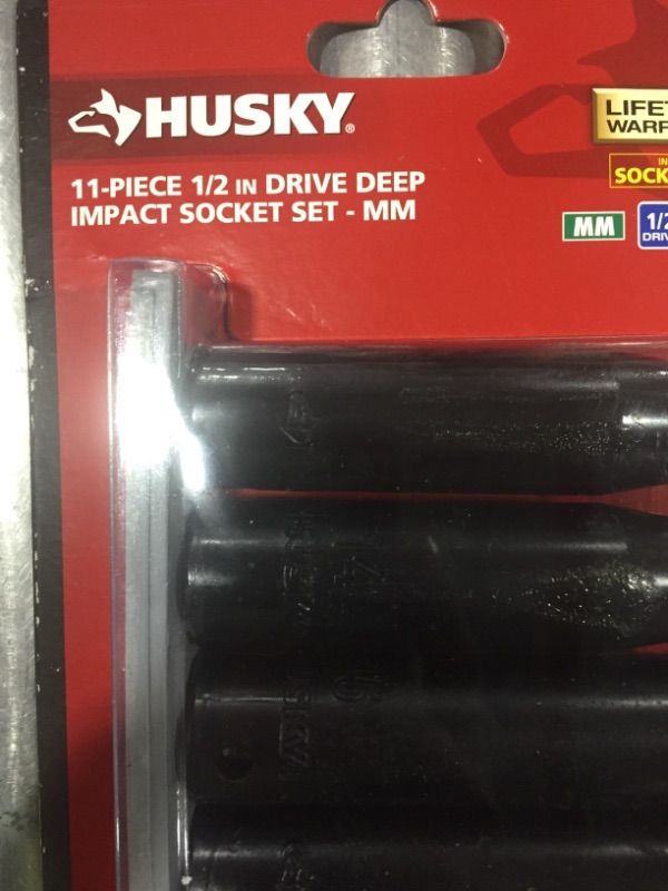 Photo 1 of 1/2 in. Drive Deep Metric Impact Socket Set (11-Piece) & 1/2 in. Drive Deep SAE Impact Socket Set (11-Piece)    MM & SAE