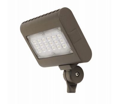 Photo 1 of 30-Watt Bronze Daylight Outdoor Security Commercial Grade Adjustable Head Integrated LED Flood Light 2 PACK 
