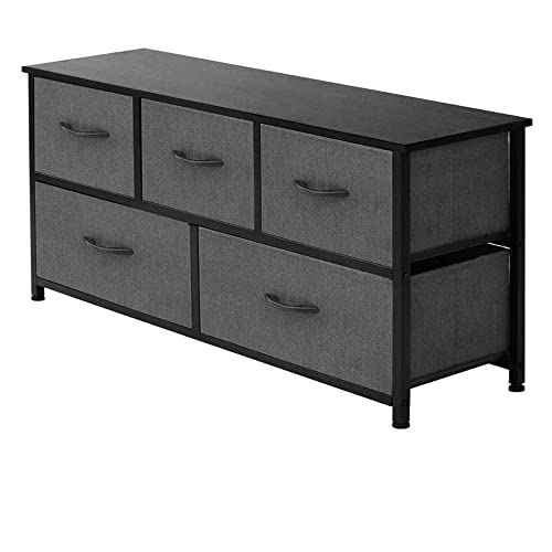 Photo 1 of AZL1 Life Concept Extra Wide Dresser Storage Tower, Dark Grey 