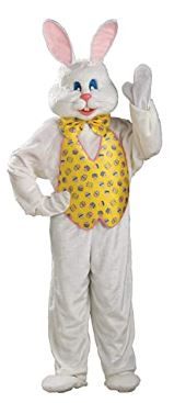 Photo 1 of Rubie's Adult Deluxe Bunny Costume with Mascot Head standard 
