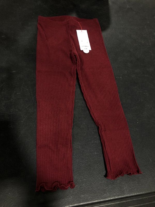 Photo 1 of **PACK OF 2** Girls maroon leggings, size 12M