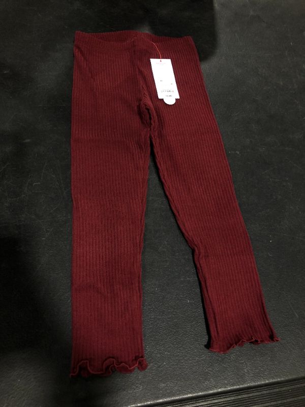 Photo 1 of **PACK OF 3** Girls maroon leggings, size 3T