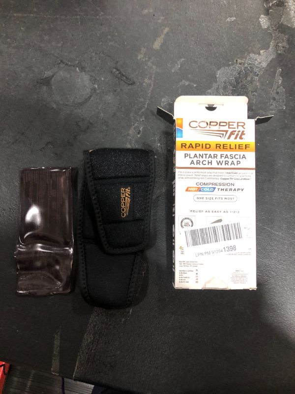Photo 1 of Copper Fit Rapid Relief Plantar Arch/Foot Wrap
