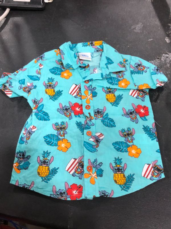 Photo 1 of 3T, lilo and stitch button up shirt 