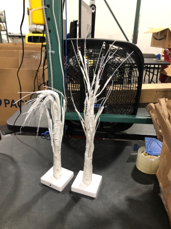 Photo 4 of 2 pack  **  Tabletop White Light-Up Tree
