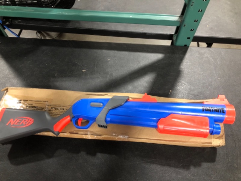 Photo 4 of NERF Fortnite Pump SG Blaster -- Pump Action Mega Dart Blasting -- Breech Load -- 4 Official Mega Darts -- for Youth, Teens, Adults  ** BULLETS NOT INCLUDED**
