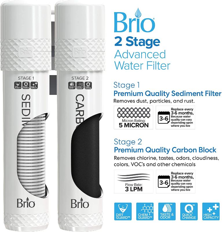 Photo 3 of Brio 400 Series Self-Cleaning UV Bottleless Water Cooler Dispenser -  Tri Temp Dispense, Child Safety Lock -...
