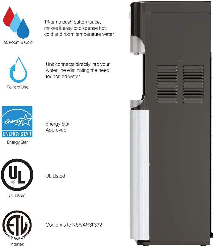 Photo 1 of Brio 400 Series Self-Cleaning UV Bottleless Water Cooler Dispenser -  Tri Temp Dispense, Child Safety Lock -...
