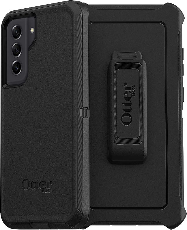 Photo 2 of OtterBox Defender Case for Galaxy S21 FE 5G, Shockproof, Drop Proof, Ultra-Rugged, Protective Case, 4X Tested to Military Standard, BLACK/BURGANDY/PINK
