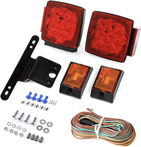 Photo 1 of 12V Submersible LED Trailer Tail Light Kit for Under 80 Inch Trailer Boat utility Trailer Waterproof (Trailer light kit)