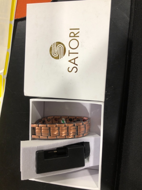 Photo 2 of Satori Magnetic Therapy Bracelet Pain Relief of Arthritis Copper Unique Gift
