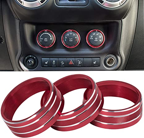 Photo 1 of 21 PCS Full Set Interior Decoration Trim Kit -WHITE -  Door Handle & Cup Cover, Steering Wheel & Center Console Trim, Gear Shift Knobs Frame & Air Outlet Cover Fit for Jeep Wrangler JK JKU 2011-2018 2&4-Door

