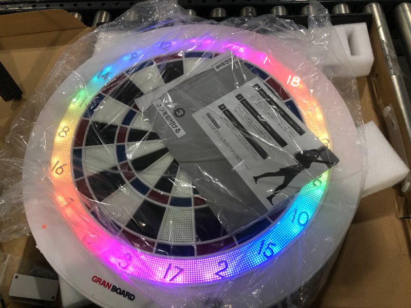 Photo 2 of Gran Board 3s White Edition- LED Bluetooth Dartboard