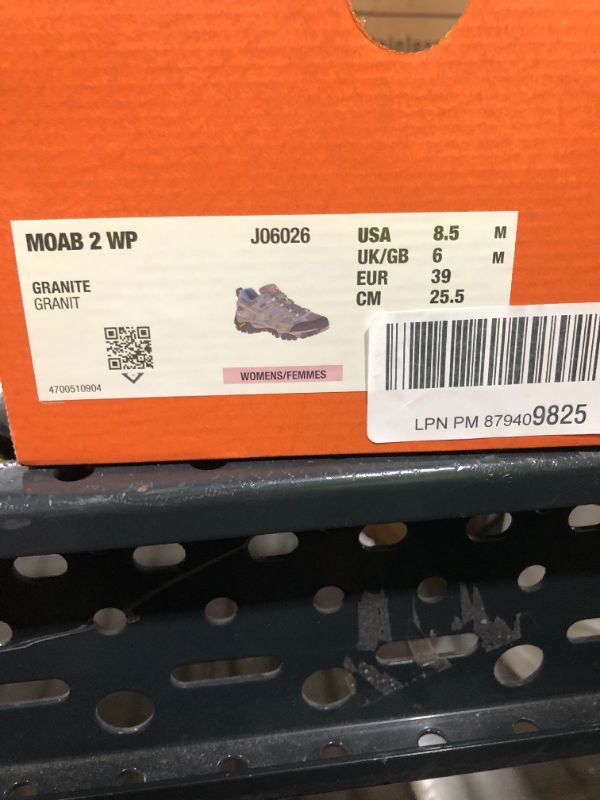 Photo 1 of Merrell Women's Moab 2 Waterproof in granite size 8 