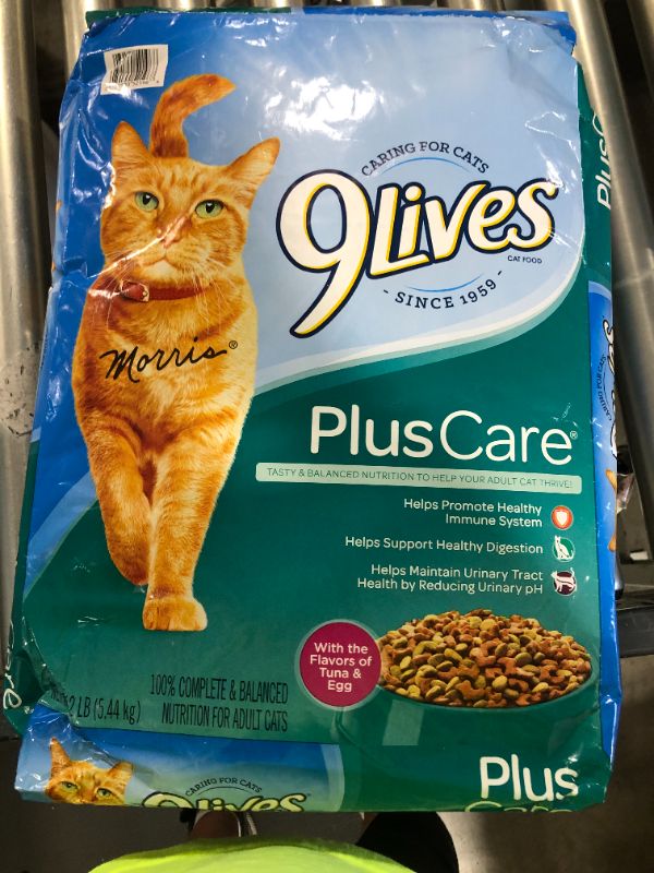 Photo 2 of 9Lives Plus Care with the Flavors of Tuna & Egg Cat Food, 12 lb