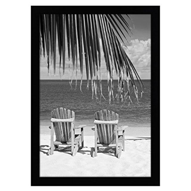 Photo 1 of Americanflat 13x19 Picture Frame in Black - Composite Wood with Shatter Resistant Glass - Horizontal and Vertical Formats for Wall with Included Hanging Hardware