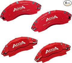 Photo 1 of AOOA Aluminum Red Caliper Covers with White Character (set of 4)
