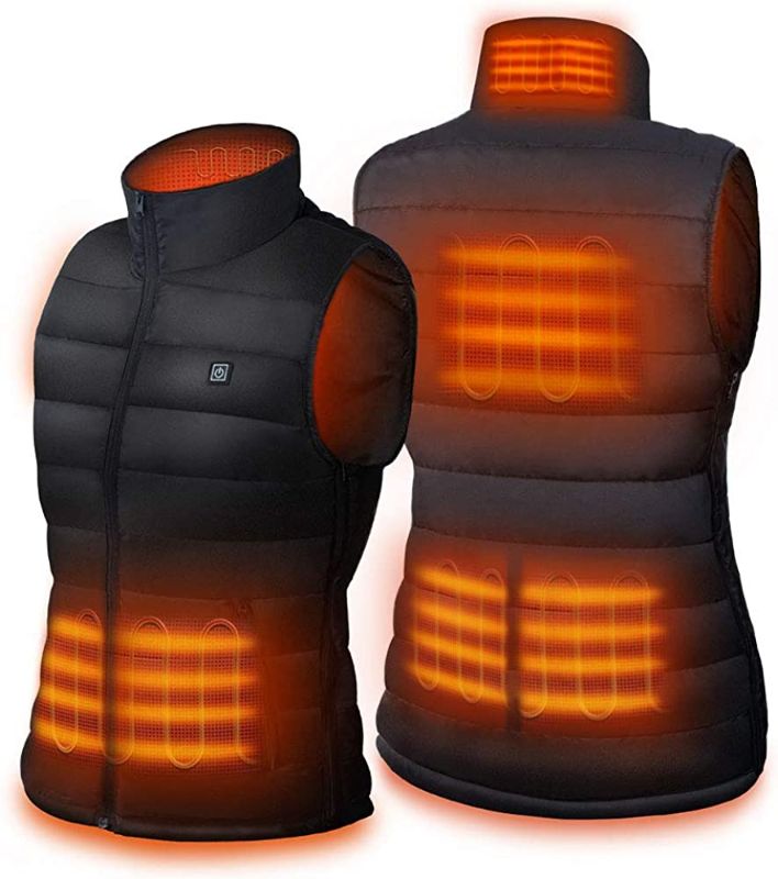 Photo 1 of Dr. Prepare Heated Vest, Unisex Heated Clothing for men women, Lightweight USB Electric Heated Jacket with 3 Heating Levels, 6 Heating Zones, Adjustable Size for Hiking