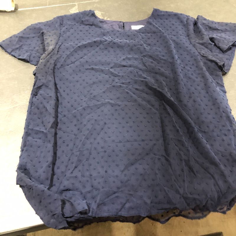 Photo 1 of Women's Blue Blouse, 2XL